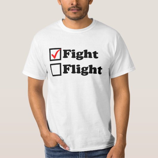 T-shirt de vol ou de Checkbox de vol (Devant)