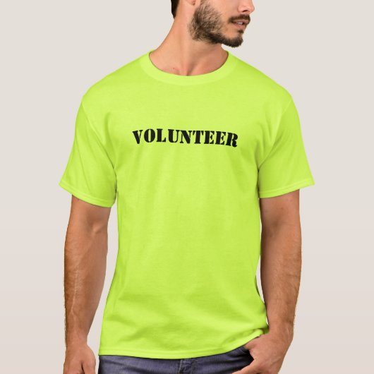 T-shirt de volontaire de l'événement des hommes (Devant)