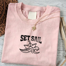 T-Shirt de voyage en bateau vintage