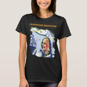 T-Shirt de voyage rétro des montagnes Laurentienne