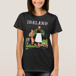 T-Shirt de voyage rétro vert pour la jeunesse d'Ir