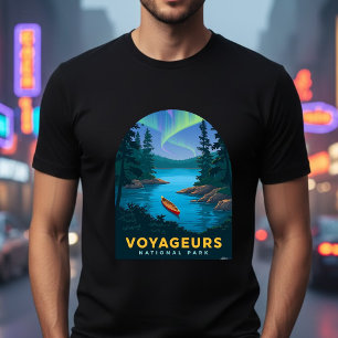 T-shirt de voyage vintage du parc national de Voya