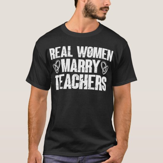 T-shirt De vraies femmes mariées professeurs amusant profe (Devant)