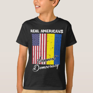 T-shirt De vrais Américains soutiennent la démocratie Drap