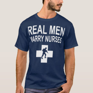 T-shirt De vrais hommes épousent des infirmières police