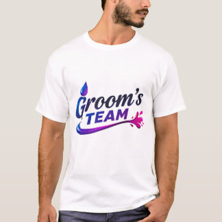 T-shirt De vrienden van de bruidegom vierden feest