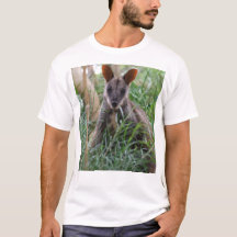 T-shirt de wallaby de roche