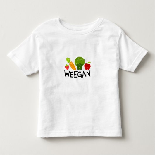 T-shirt de Weegan d'enfant en bas âge - lumière (Devant)
