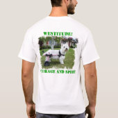 T-shirt © de Westitude, courage et esprit (arrières) - (Dos)
