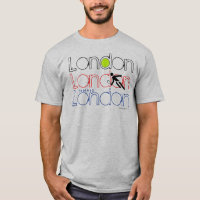 T-shirt de Wimbledon de tennis de Londres