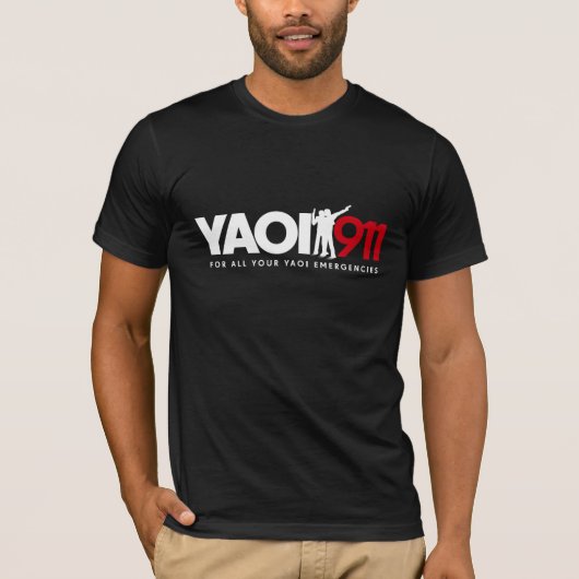 T-shirt de Yaoi 911 (couleurs foncées) (Devant)