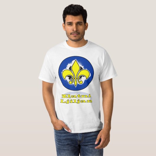 T-shirt de Zlatni Ljiljan de Bosnien (Devant entier)