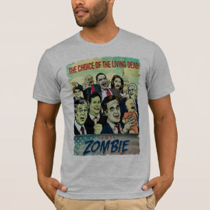 T-shirt de zombi de vote