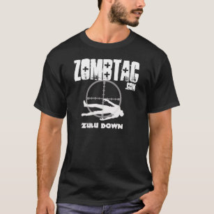 T-shirt De Zombtac de zoulou obscurité vers le bas