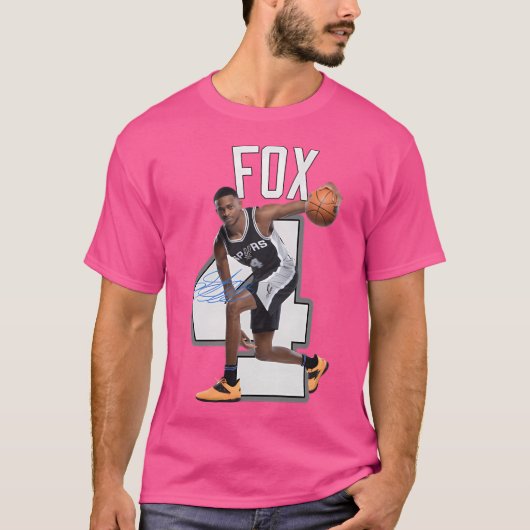 T-shirt DeAaron Fox 4 San Antonio (Devant)