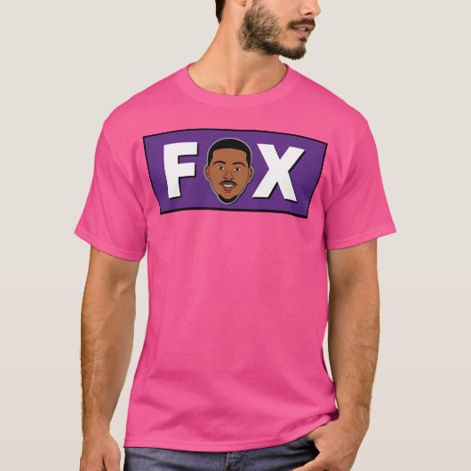 T-shirt De'Aaron Fox - Sacramento Basketball (Devant)