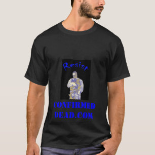 T-shirt Dead.com bleu et confirmé
