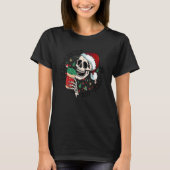 T-shirt Dead inside but jolly a f skeleton Christmas skull (Devant)