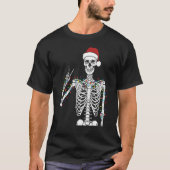 T-shirt Dead-Inside But Jolly AF Skeleton Christmas Funny  (Devant)
