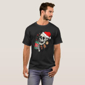 T-shirt Dead Inside But Jolly AF Skeleton Santa Hat Chris (Devant entier)