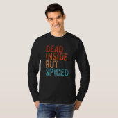 T-shirt Dead Inside But Spiced Cute Fall Pumpkin Latte Spi (Devant entier)