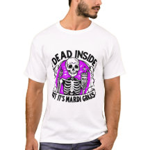 "Dead Inside" Mardi Gras - Squelette de Carnaval