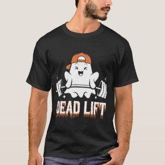 T-shirt Dead Lift Funny Ghost Gymer Entraînement d'Hallowe