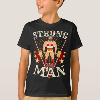 T-shirt Deadlif - Costume Strongman Cirque Vintage