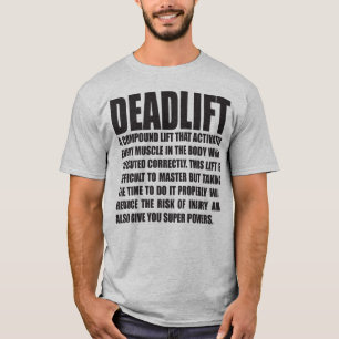 T-shirt Deadlift - Drôle entraînement Motivationnel