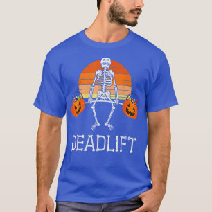 T-shirt DEADLIFT Funny Halloween Squelette Candy Buckets G
