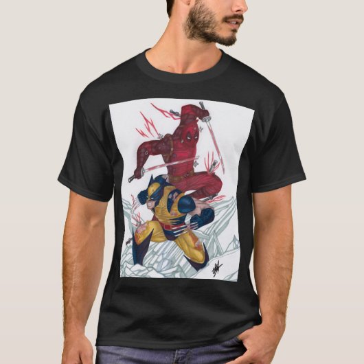 T-shirt Deadpool & Wolverine (Devant)