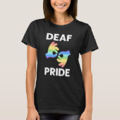 T-shirt Deaf Pride ASL Awareness Hand Sign Language Deaf P (Devant)