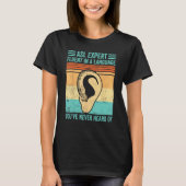 T-shirt Deaf Pride Sign Language ASL Fluent In Language Ne (Devant)