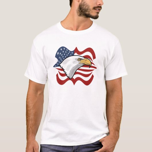 T-shirt d'Eagle d'Américain (Devant)