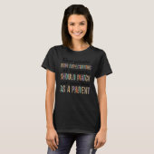 T-shirt Dear Parents Your Expectations Of Teachers Leopard (Devant entier)