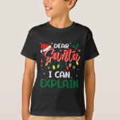 T-shirt Dear Santa I Can Explain Christmas Family Matching (Devant)