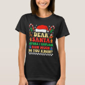 T-shirt Dear Santa I Can Explain Funny Christmas Xmas Squa (Devant)