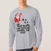 T-shirt Dear Santa I Can Explain Funny Dog Christmas Mug (Devant)