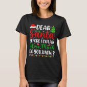 T-shirt Dear Santa I Can Explain Shirt Kids Boys Funny Chr (Devant)