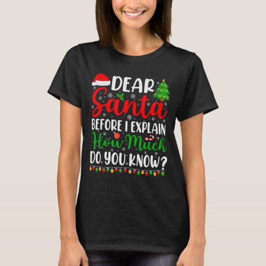 T-shirt Dear Santa I Can Explain Shirt Kids Boys Funny Chr (Devant)