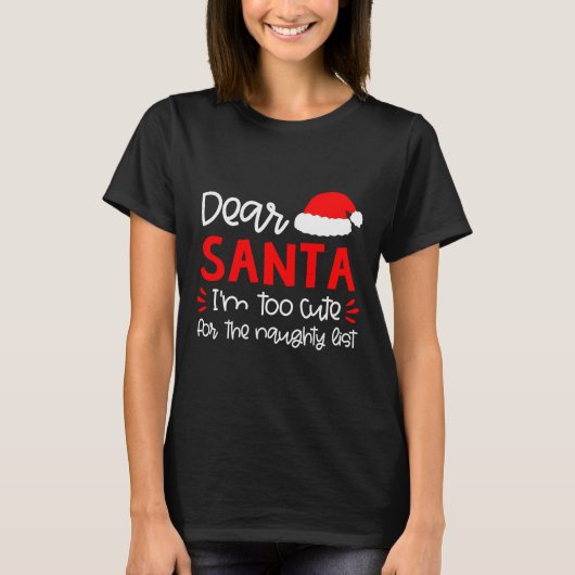 T-shirt Dear Santa Shirt Funny Matching Family Christmas P (Devant)