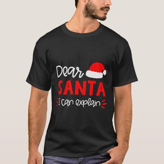 T-shirt Dear Santa Shirt Funny Matching Family Christmas P (Devant)