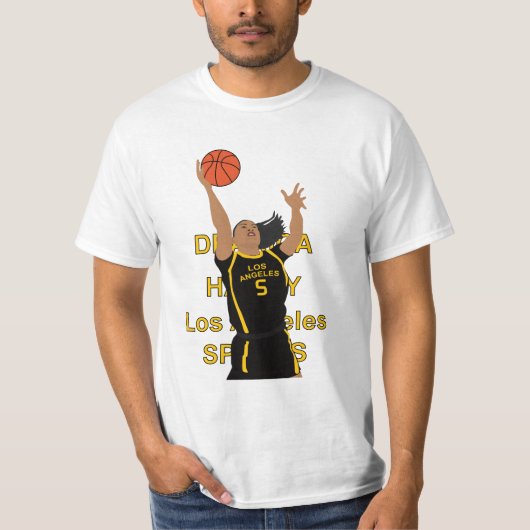 T-shirt Dearica Hamby jouant au basket-ball (Devant)