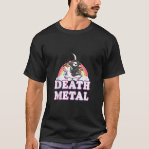 T-shirt Death Metal Drôle de Licorne de la Faucheuse Arc-e