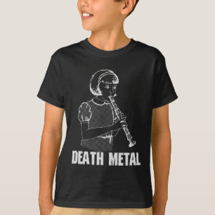 T-shirt Death Metal Funny Music Genre Humour métallique lo