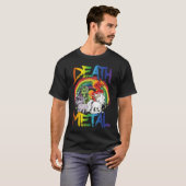 T-shirt Death Metal  Rainbow Unicorn Apocalypse (Devant entier)