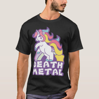 T-shirt Death Metal Unicorn dinosaurs 2 