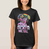 T-shirt Death Metal Unicorn Reaper arc-en-ciel (Devant)