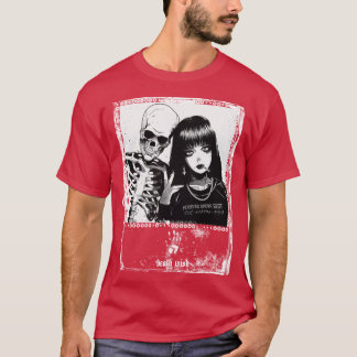 T-shirt DEATH WISH zombie club de bisous zombie design dis