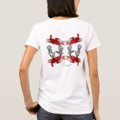 T-shirt Débardeur blanc avec le cri perçant rouge (Dos)